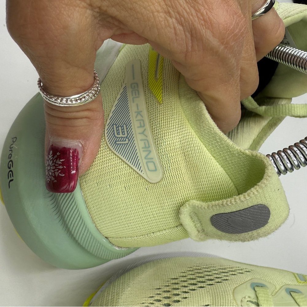 ASICS Gel-Kayano 31 Yellow Green Lace Up Running Athletic Sneakers - Picture 8 of 12